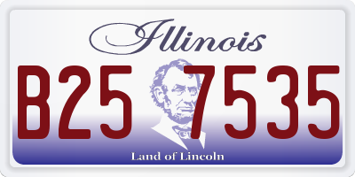 IL license plate B257535