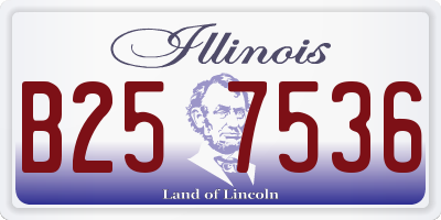 IL license plate B257536