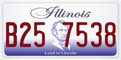IL license plate B257538