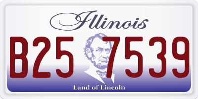 IL license plate B257539