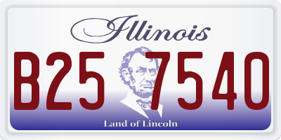 IL license plate B257540