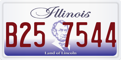 IL license plate B257544