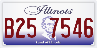 IL license plate B257546