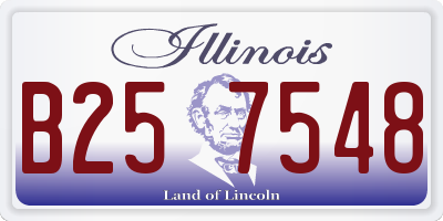IL license plate B257548