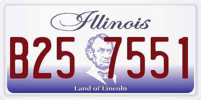 IL license plate B257551