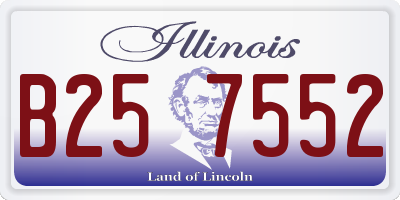 IL license plate B257552