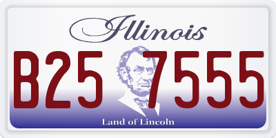 IL license plate B257555