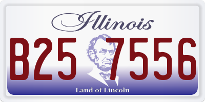 IL license plate B257556