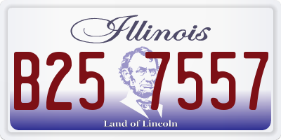 IL license plate B257557