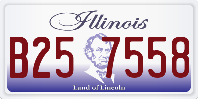 IL license plate B257558