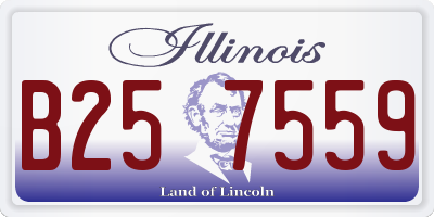IL license plate B257559