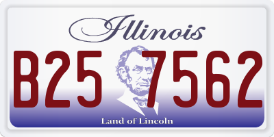 IL license plate B257562