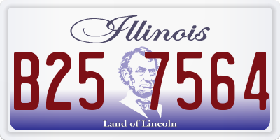 IL license plate B257564