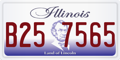 IL license plate B257565
