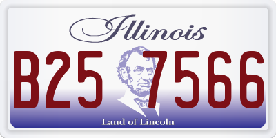 IL license plate B257566