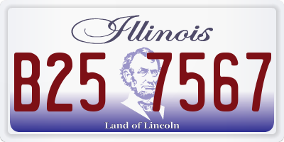 IL license plate B257567