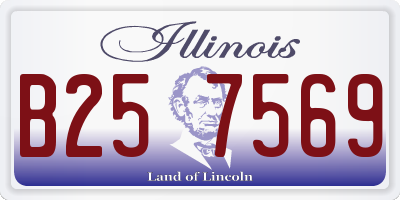 IL license plate B257569