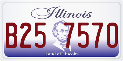 IL license plate B257570