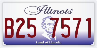 IL license plate B257571