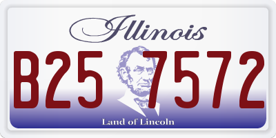 IL license plate B257572