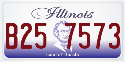 IL license plate B257573