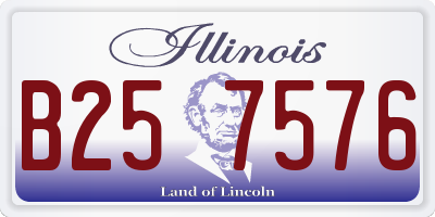 IL license plate B257576