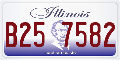 IL license plate B257582