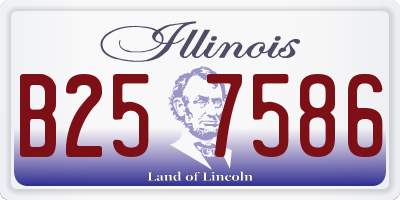 IL license plate B257586