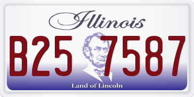 IL license plate B257587