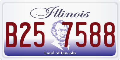 IL license plate B257588