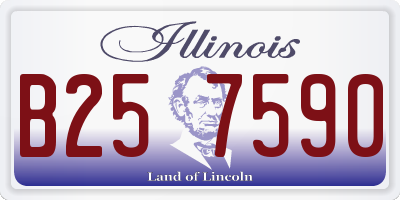 IL license plate B257590