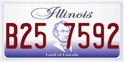 IL license plate B257592