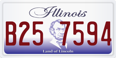 IL license plate B257594