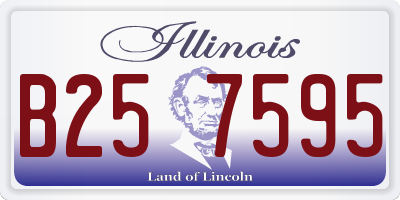 IL license plate B257595