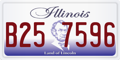 IL license plate B257596