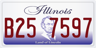 IL license plate B257597