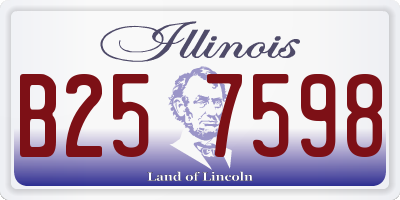 IL license plate B257598