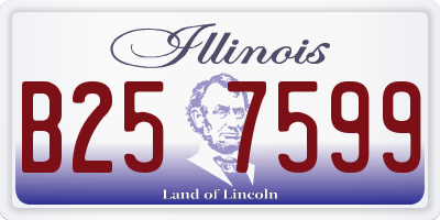 IL license plate B257599