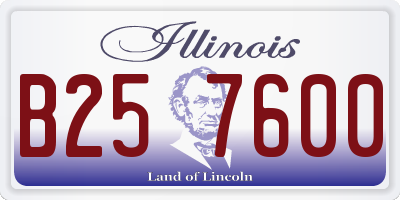 IL license plate B257600