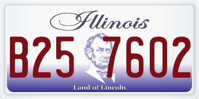 IL license plate B257602