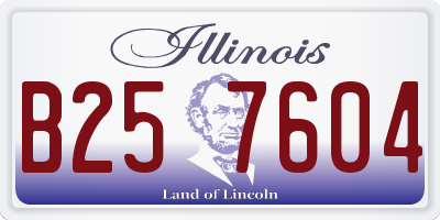 IL license plate B257604