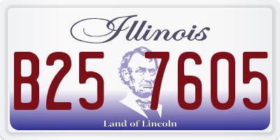 IL license plate B257605