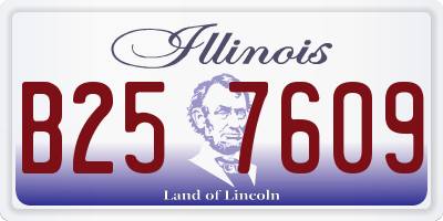 IL license plate B257609