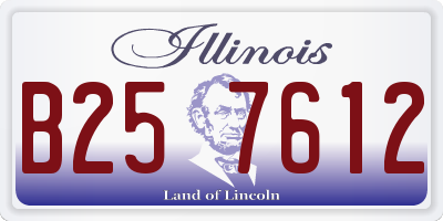 IL license plate B257612