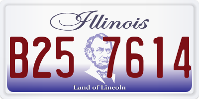 IL license plate B257614