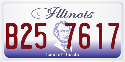 IL license plate B257617