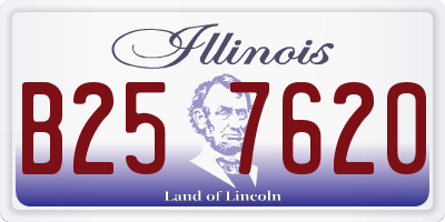 IL license plate B257620