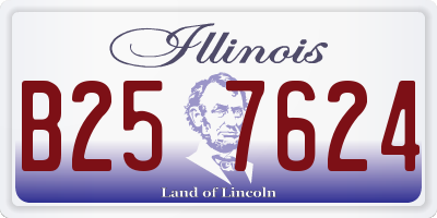 IL license plate B257624