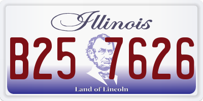 IL license plate B257626