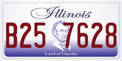 IL license plate B257628